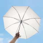 흰색우산 (손잡이포함 길이 약70cm) [본색출고]