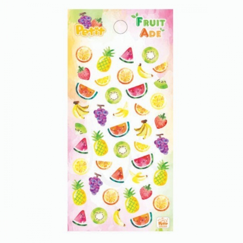 DA5564 Fruit Ade 에이드 후르츠 쁘띠팬시 소형 포인트 캐릭터 다이어리 캘린더 과일 스티커