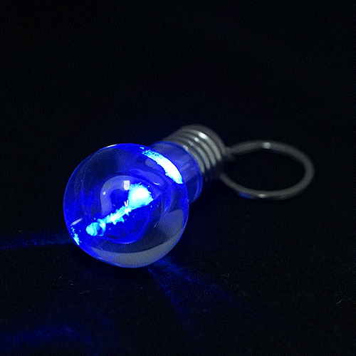 LED 전구후레쉬 2개입(약4.3x2.5cm) /열쇠고리 미포함
