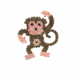 컬러비즈모양판(5mm)용-원숭이 약9*11cm