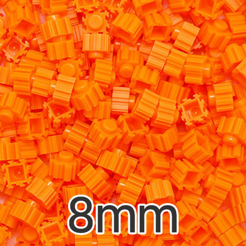 #3-디폼ART블럭 '주황색' (8mm) | 500g/약2750알 |