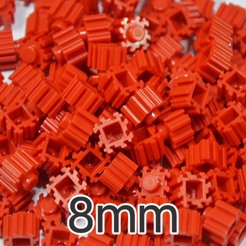 #2-디폼ART블럭 '빨간색' (8mm) | 500g/약2750알 |