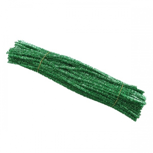 막대반짝이 모루 녹색(100개) 길이 약30cm(두께 약5mm)