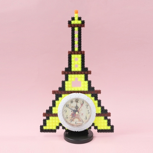 정인아트 블럭(10mm) 탁상시계 에펠탑 1인 set