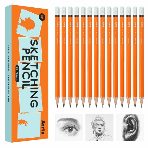 아트엑스 스케치 연필 4B 세트 전문가용 (14개)