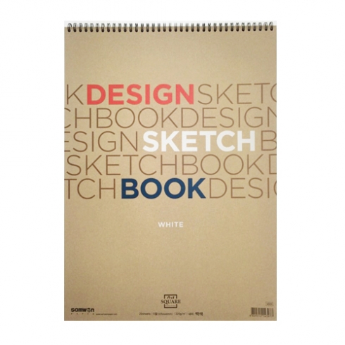 아트스퀘어 백색 디자인스케치북 5절 A02 (200g 20매)