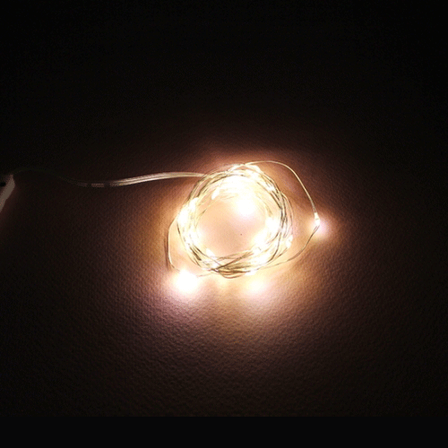 LED 와이어전구 30구(길이3m)-주광색/백색