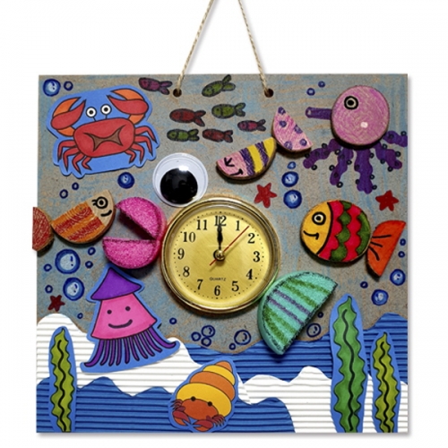 [만들기대장]여름풍경 물고기 벽걸이시계 만들기
