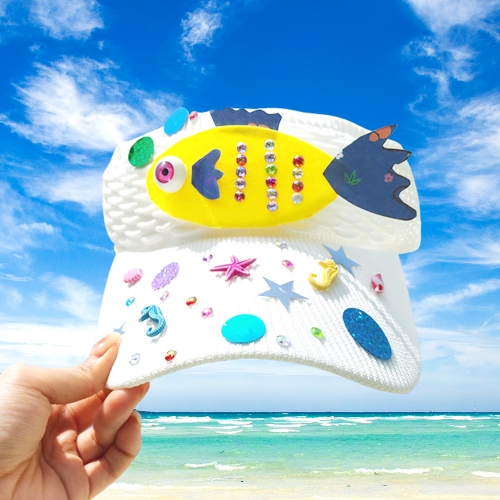 [만꾸] 물고기 썬캡 / 여름 모자