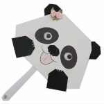 팬더 부채 종이접기 만들기 DIY
