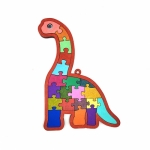 우드 색칠 퍼즐-목긴 아기공룡