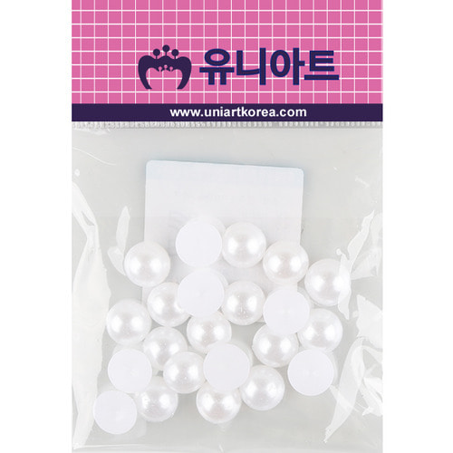 1000 반쪽진주 원 12mm 흰색