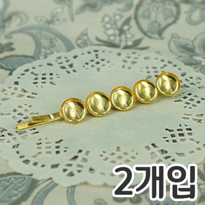 5원판실핀(골드) 2개 / 길이6cm, 직경0.9cm