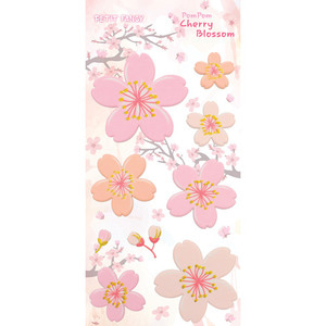 DA5427 PomPom Cherry Blossom 폼폼 체리블라썸 쁘띠팬시 다이어리 캘린더 계절 시즌 봄 벚꽃 꽃 캐스팅 스티커